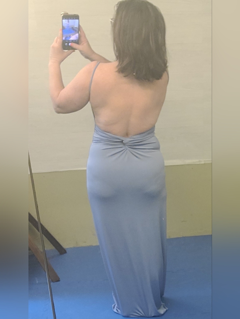 Meshki Periwinkle Blue Maxi Slip Dress - Picture 7 of 7